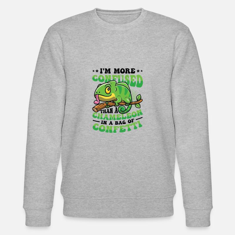 Plus confus qu’un caméléon. - Sweat bio CHANGER Stanley/Stella Unisexe - gris chiné