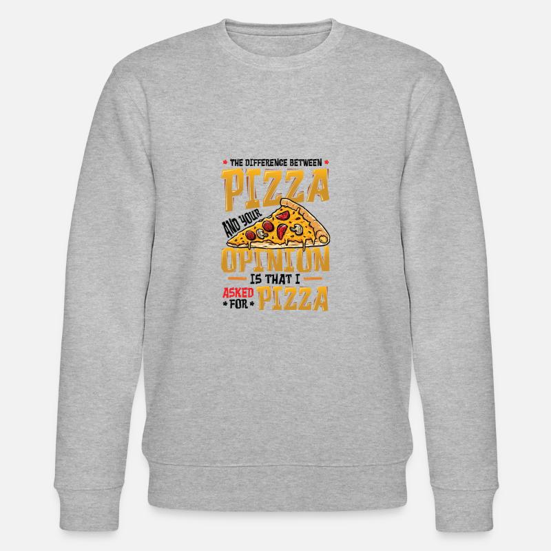 J’ai demandé une pizza. - Sweat bio CHANGER Stanley/Stella Unisexe - gris chiné