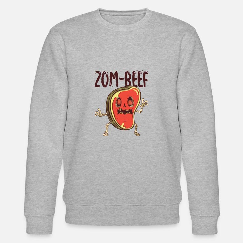Halloween Steak Meat Lovers Bœuf - Sweat bio CHANGER Stanley/Stella Unisexe - gris chiné