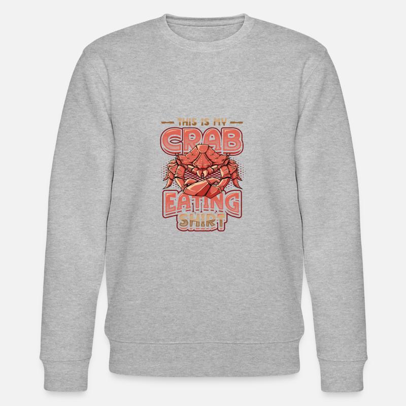 Krabben Essen. - Stanley/Stella Unisex Bio-Sweatshirt CHANGER  - Grau meliert