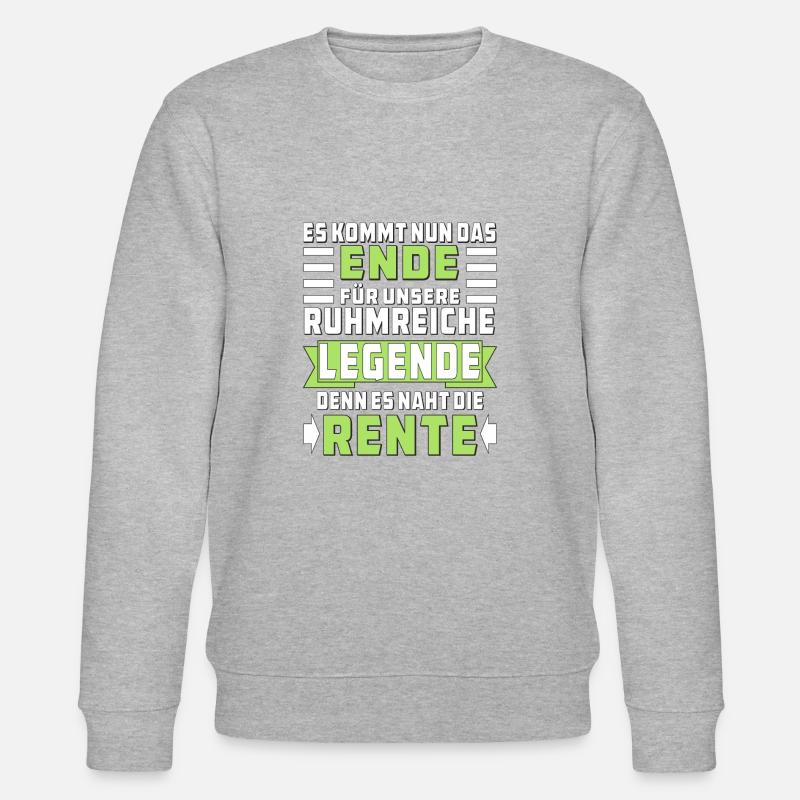 ENDE LEGENDE RENTE - Stanley/Stella Unisex Bio-Sweatshirt CHANGER  - Grau meliert