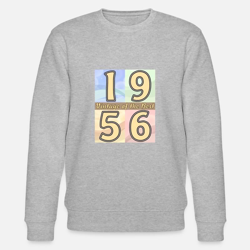ANNÉE D’ANNIVERSAIRE 1956 - Sweat bio CHANGER Stanley/Stella Unisexe - gris chiné