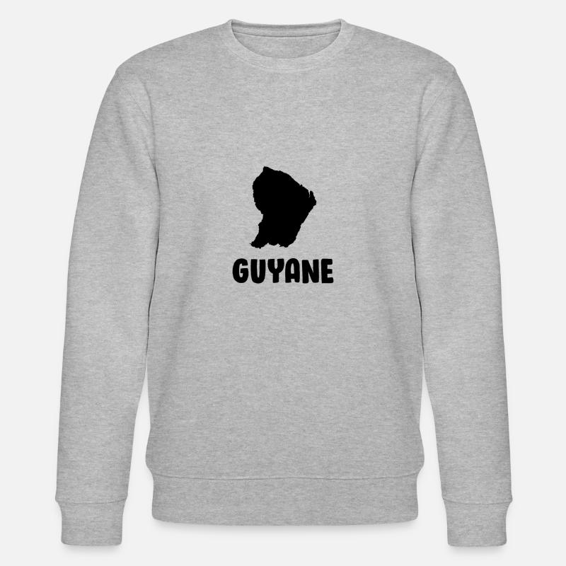 Guyane , 973 , Gwiyann , Gwiyan - Sweat bio CHANGER Stanley/Stella Unisexe - gris chiné