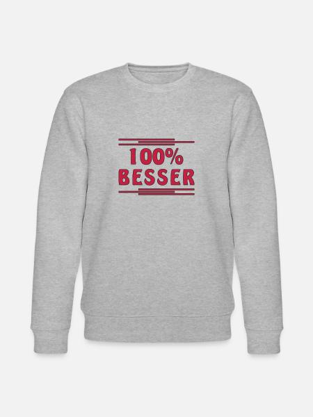 100% BESSER - Stanley/Stella Unisex Bio-Sweatshirt CHANGER - Grau meliert
