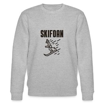 Ski - Stanley/Stella Unisex Bio-Sweatshirt CHANGER  - Grau meliert - Vorne - Nik (191cm) & Marisol (170cm)