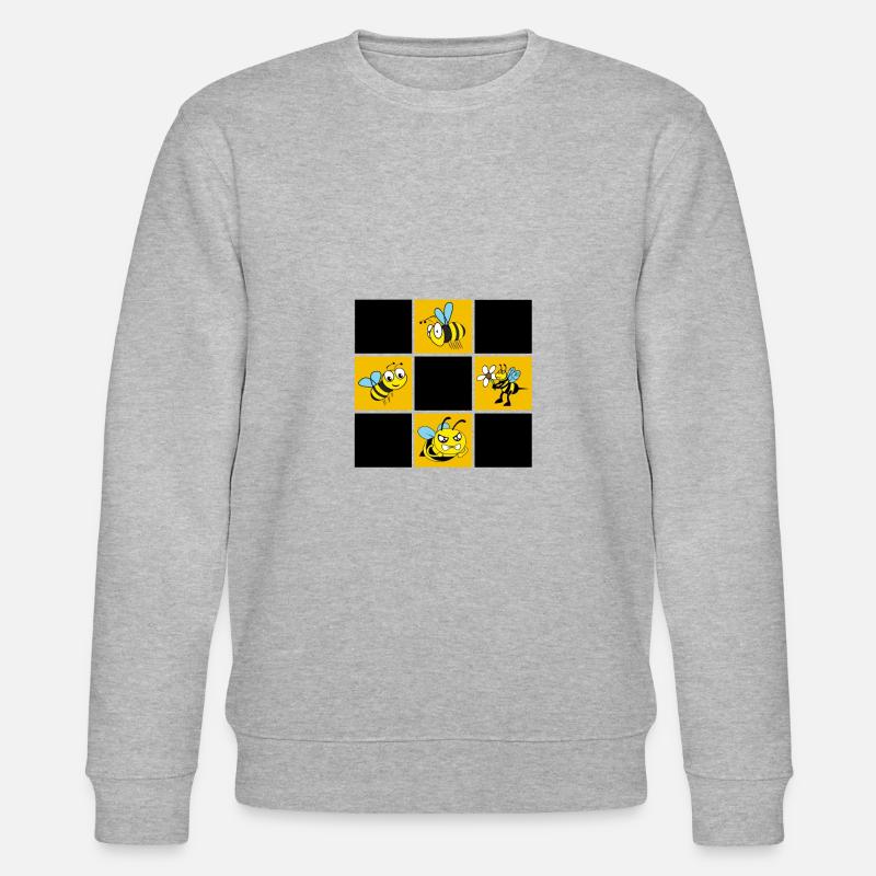 Bienen - Stanley/Stella Unisex Bio-Sweatshirt CHANGER  - Grau meliert