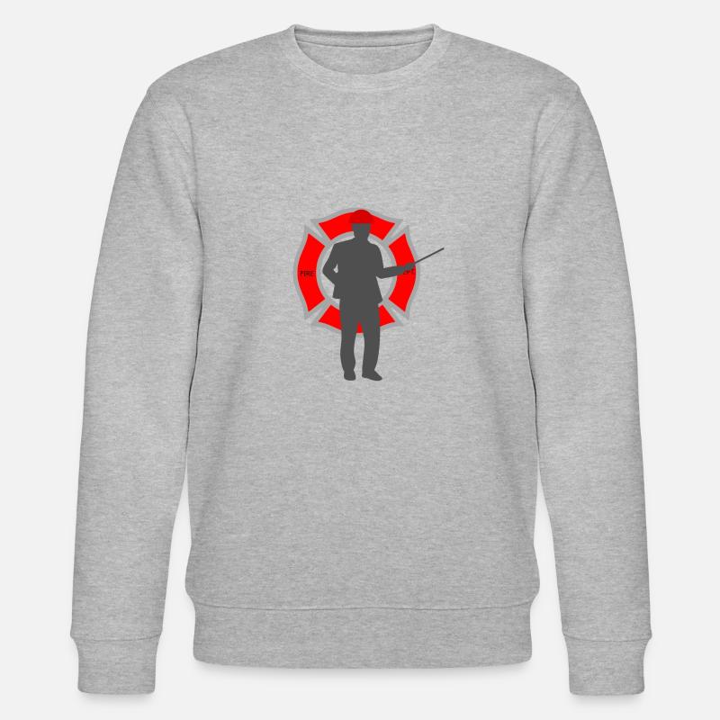 Feuerwehrmann - Stanley/Stella Unisex Bio-Sweatshirt CHANGER  - Grau meliert