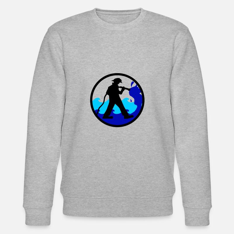 Pompier - Sweat bio CHANGER Stanley/Stella Unisexe - gris chiné