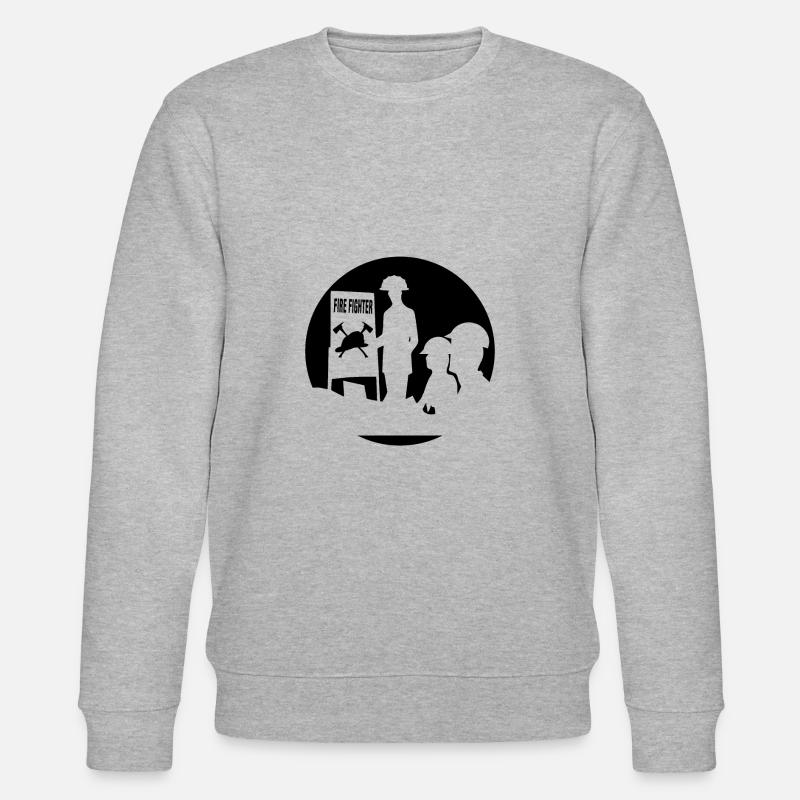 Pompier - Sweat bio CHANGER Stanley/Stella Unisexe - gris chiné