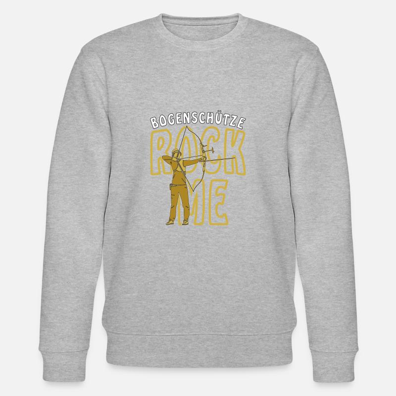 BOGENSCHÜTZE ROCK ME - Stanley/Stella Unisex Bio-Sweatshirt CHANGER  - Grau meliert