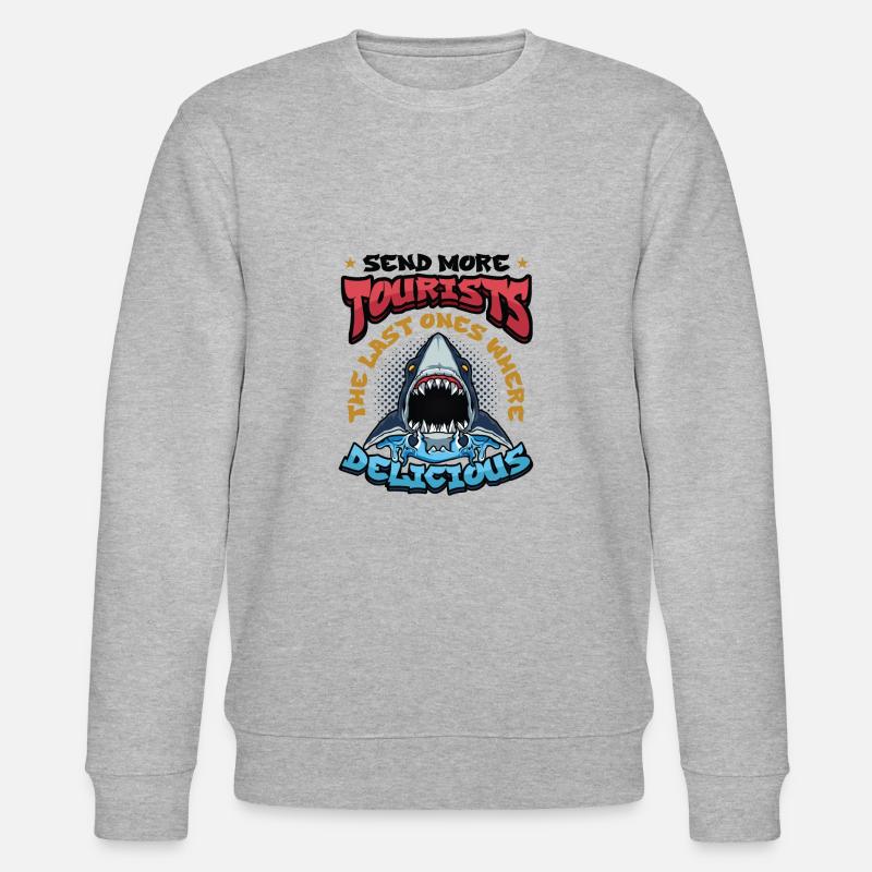 Envoyer plus de touristes - Sweat bio CHANGER Stanley/Stella Unisexe - gris chiné