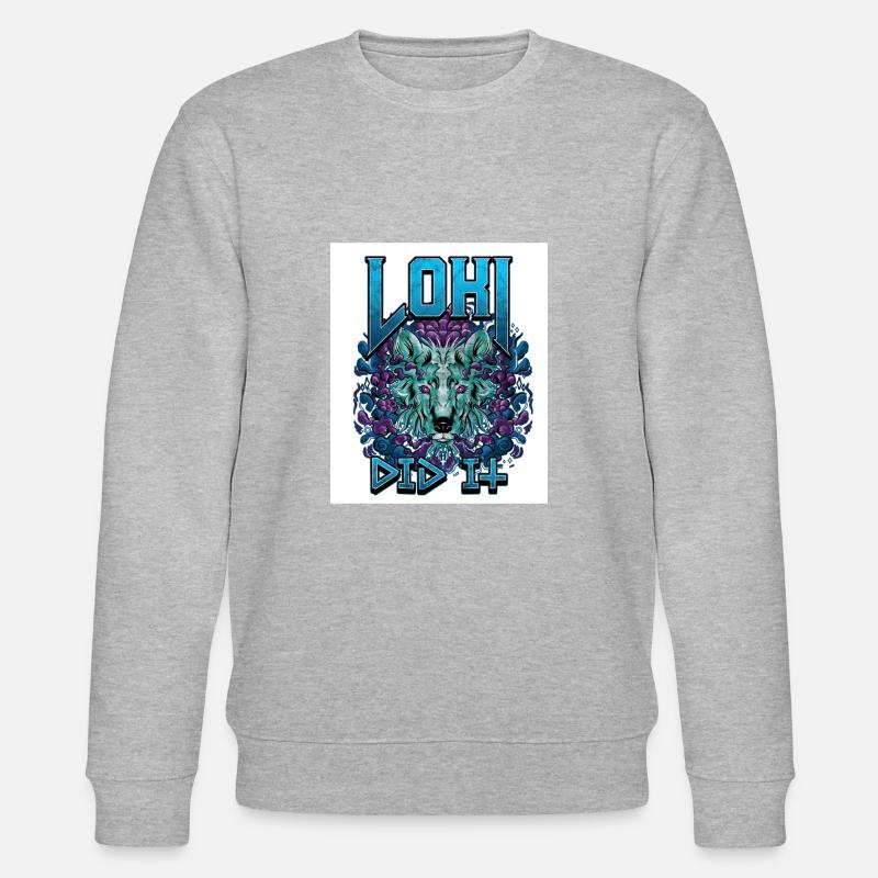 Wolf - Stanley/Stella Unisex Bio-Sweatshirt CHANGER  - Grau meliert