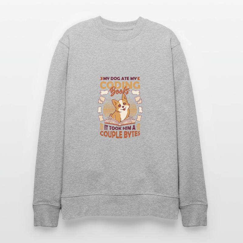 Hund Bytes Code Computer Witz Programmierung Stanley/Stella Unisex Bio-Sweatshirt CHANGER 