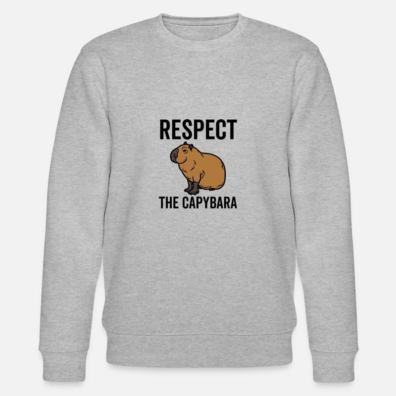 Respectez le Capybara - Sweat bio CHANGER Stanley/Stella Unisexe - gris chiné