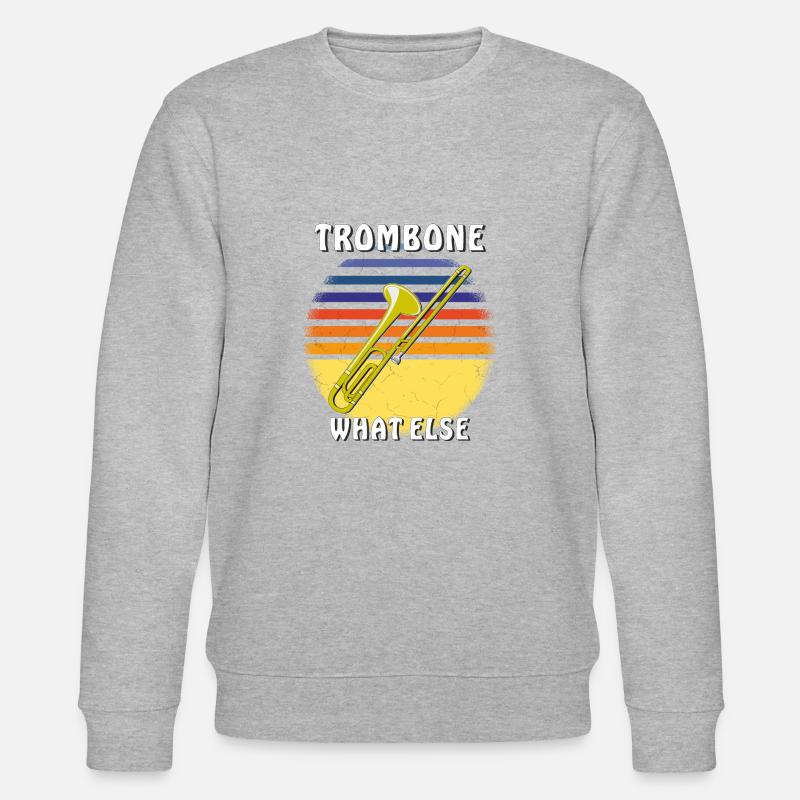 TROMBONE WHAT ELSE - Stanley/Stella Unisex Bio-Sweatshirt CHANGER  - Grau meliert