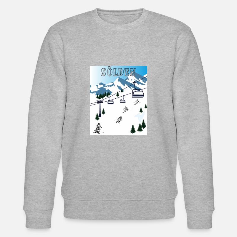 SKI SÖLDEN - Sweat bio CHANGER Stanley/Stella Unisexe - gris chiné