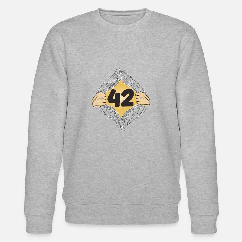 42 HEMD AUFZIEHEN - Stanley/Stella Unisex Bio-Sweatshirt CHANGER  - Grau meliert