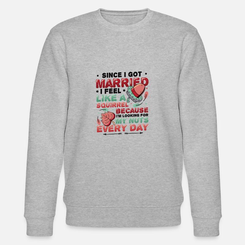 Armer Ehemann - Stanley/Stella Unisex Bio-Sweatshirt CHANGER  - Grau meliert