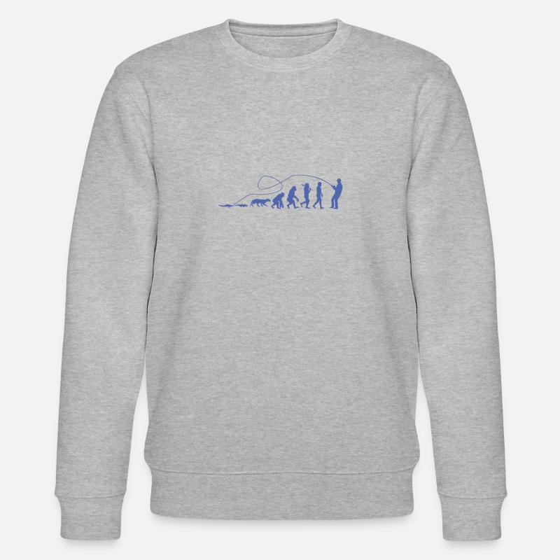 Evolution Angler TShirt - Stanley/Stella Unisex Bio-Sweatshirt CHANGER  - Grau meliert