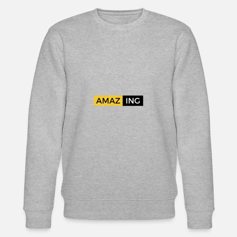 Erstaunliche Aussage - Stanley/Stella Unisex Bio-Sweatshirt CHANGER  - Grau meliert