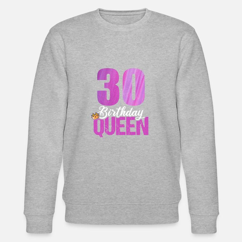 30 ans 30 anniversaire Queen - Sweat bio CHANGER Stanley/Stella Unisexe - gris chiné