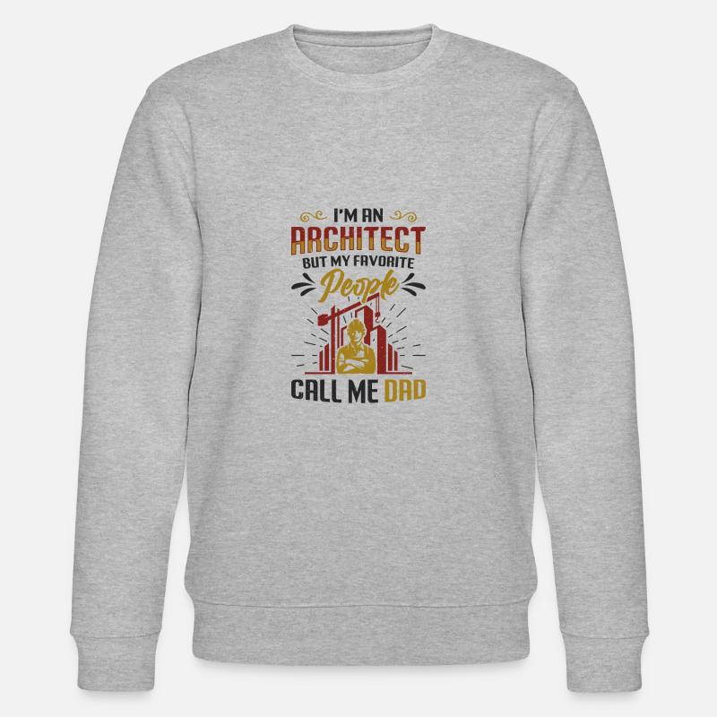 Ich Bin Ein Architekt - Stanley/Stella Unisex Bio-Sweatshirt CHANGER  - Grau meliert