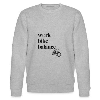 Work Bike Balance - Stanley/Stella Unisex Bio-Sweatshirt CHANGER  - Grau meliert - Vorne - Nik (191cm) & Marisol (170cm)