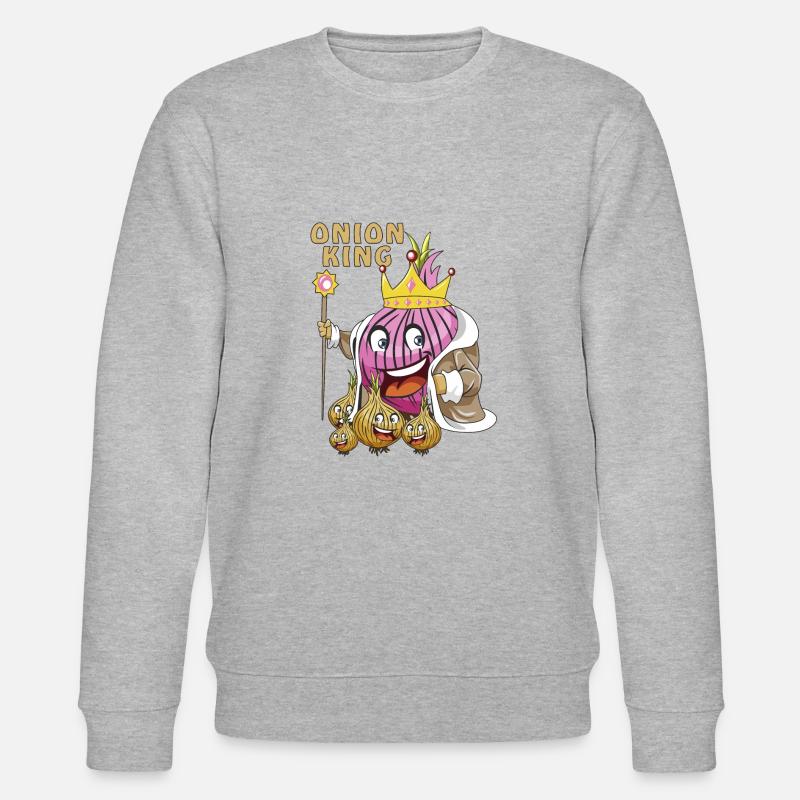 ONION KING - Stanley/Stella Unisex Bio-Sweatshirt CHANGER  - Grau meliert
