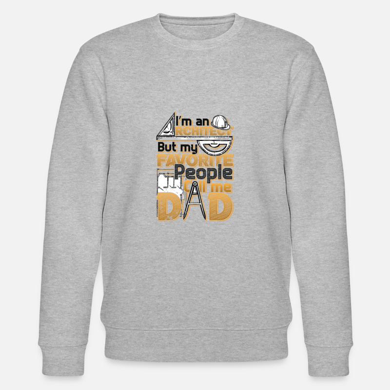 Ich Bin Ein Architekt - Stanley/Stella Unisex Bio-Sweatshirt CHANGER  - Grau meliert