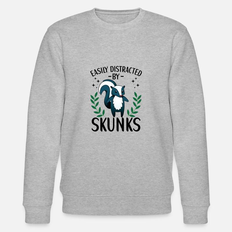 Skunk Outfit Skunk Lovers - Sweat bio CHANGER Stanley/Stella Unisexe - gris chiné