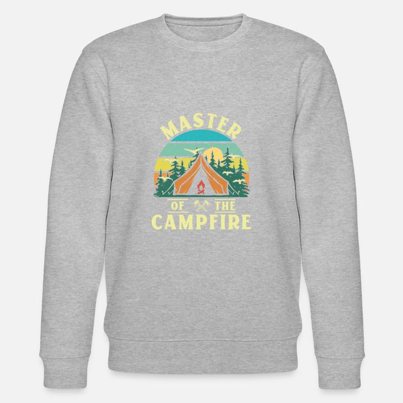 Master of the Campfire - Stanley/Stella Unisex Bio-Sweatshirt CHANGER  - Grau meliert