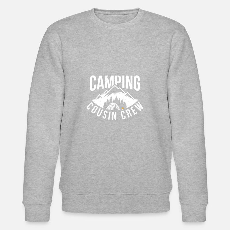 Camping Cousin Crew - Sweat bio CHANGER Stanley/Stella Unisexe - gris chiné