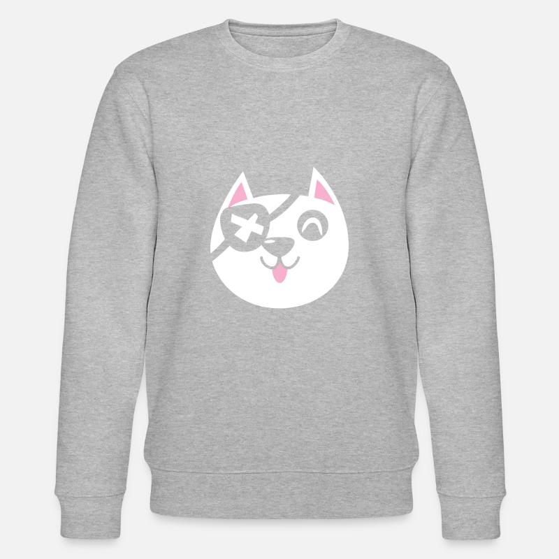 Chat pirate - Sweat bio CHANGER Stanley/Stella Unisexe - gris chiné