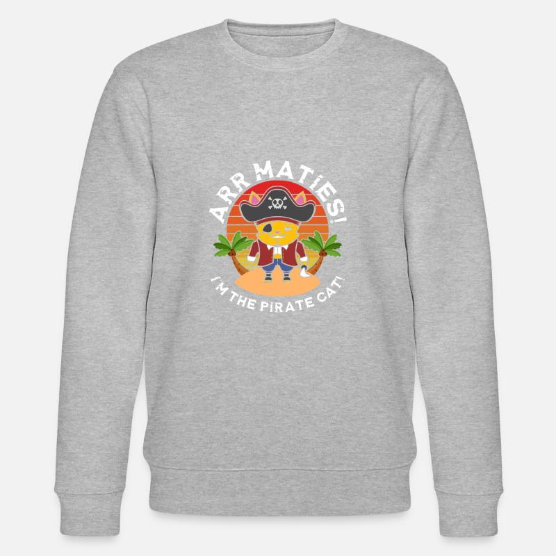 Arrmaties ! Dans le chat pirate - Sweat bio CHANGER Stanley/Stella Unisexe - gris chiné