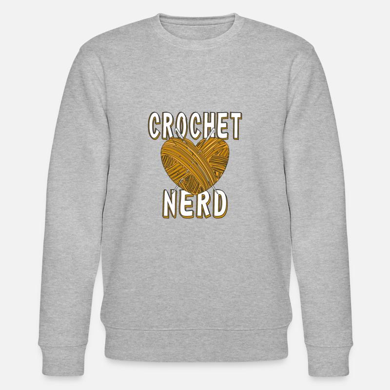 CROCHET NERD - Sweat bio CHANGER Stanley/Stella Unisexe - gris chiné