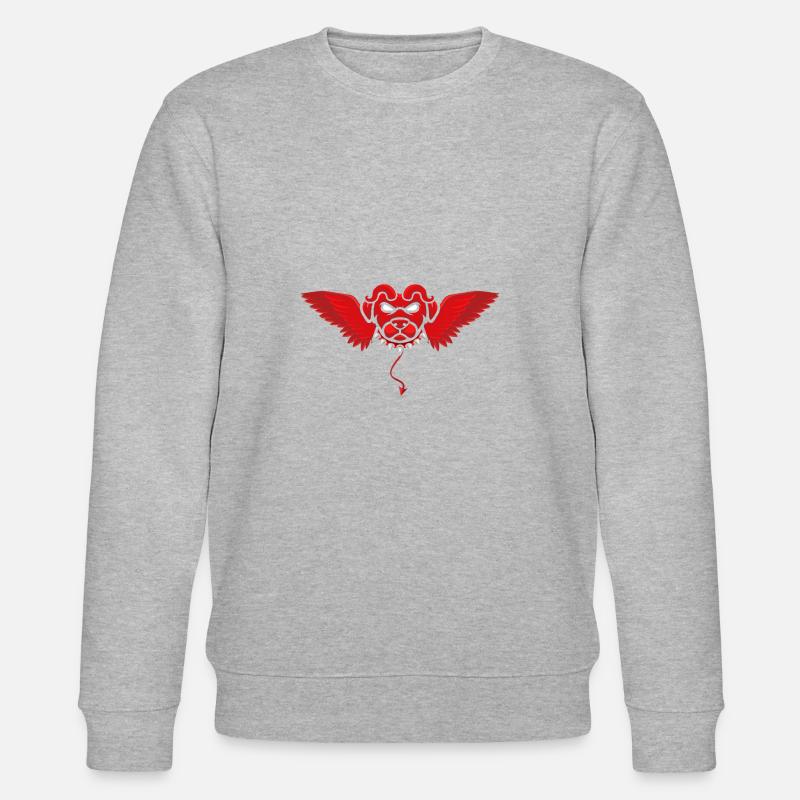 Teufelshund - Stanley/Stella Unisex Bio-Sweatshirt CHANGER - Grau meliert