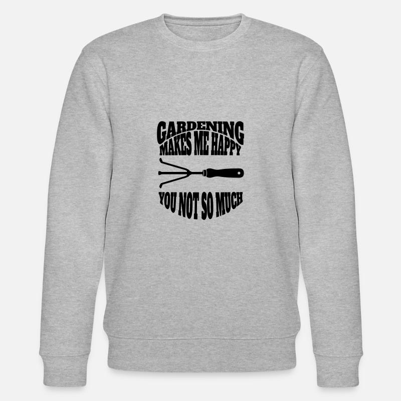Garten Mädchen Gärtnerin Hobbygärtner Obstgarten - Stanley/Stella Unisex Bio-Sweatshirt CHANGER  - Grau meliert