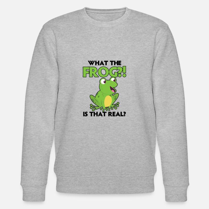 Rotäugiger Laubfrosch Niedliches - Stanley/Stella Unisex Bio-Sweatshirt CHANGER  - Grau meliert