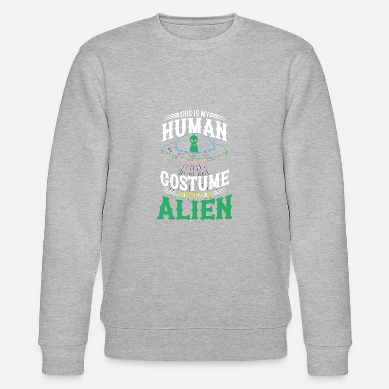 Kryptozoologie Strangeology Kryptidengesellschaft - Stanley/Stella Unisex Bio-Sweatshirt CHANGER  - Grau meliert