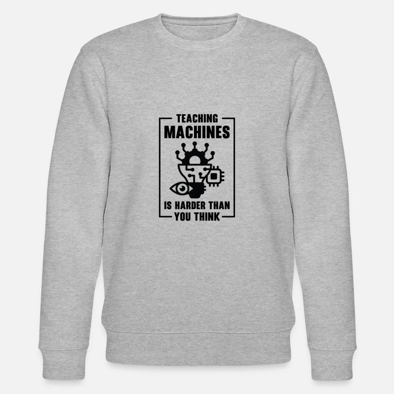 Teaching Machine Learning Artificial Intelligence - Stanley/Stella CHANGER Unisex Organic Sweatshirt - heather grey