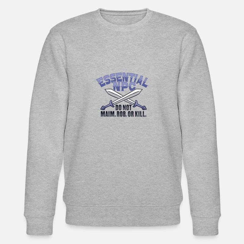 Larp Npc Rpg Rollenspieler Larper - Stanley/Stella Unisex Bio-Sweatshirt CHANGER  - Grau meliert