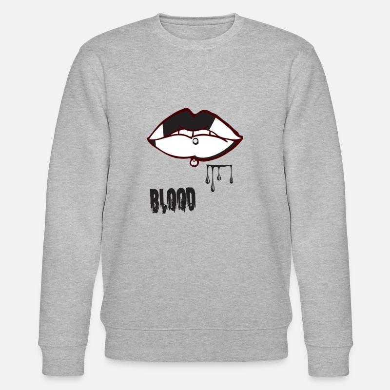 Piercing & Blut - Stanley/Stella Unisex Bio-Sweatshirt CHANGER  - Grau meliert