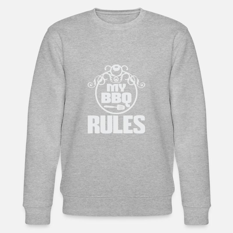 MV BBQ RULES - Stanley/Stella CHANGER Unisex Organic Sweatshirt - heather grey