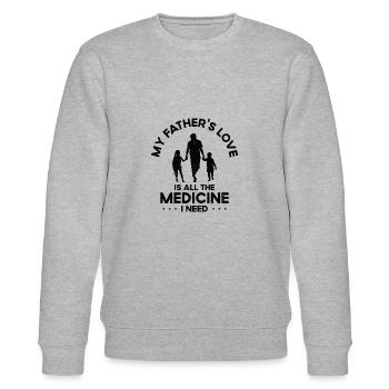 Meilleur père de médecine amour grand-père de la famille grand-père - Sweat bio CHANGER Stanley/Stella Unisexe - gris chiné - Devant - Nik (191cm) & Marisol (170cm)