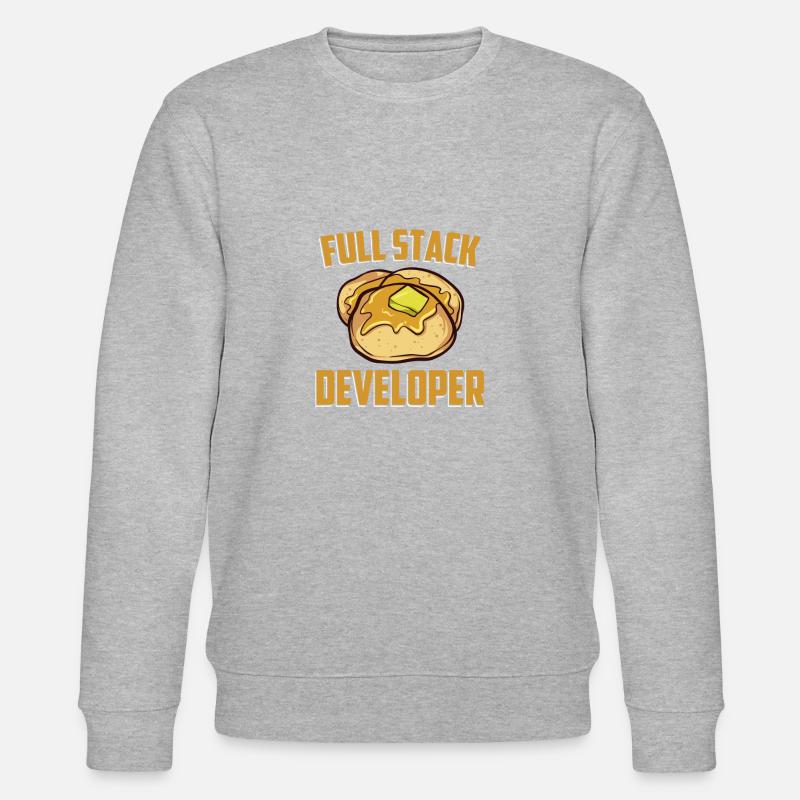 Full Stack Developer - Computer-Software-Programm - Stanley/Stella Unisex Bio-Sweatshirt CHANGER  - Grau meliert