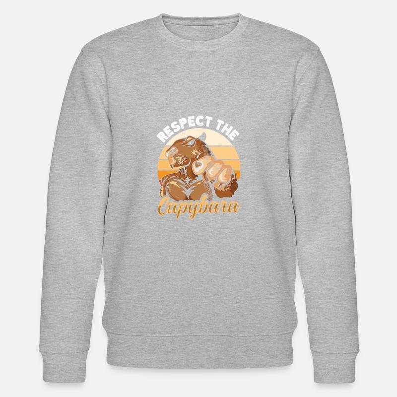 Respectez le Capybara - Sweat bio CHANGER Stanley/Stella Unisexe - gris chiné