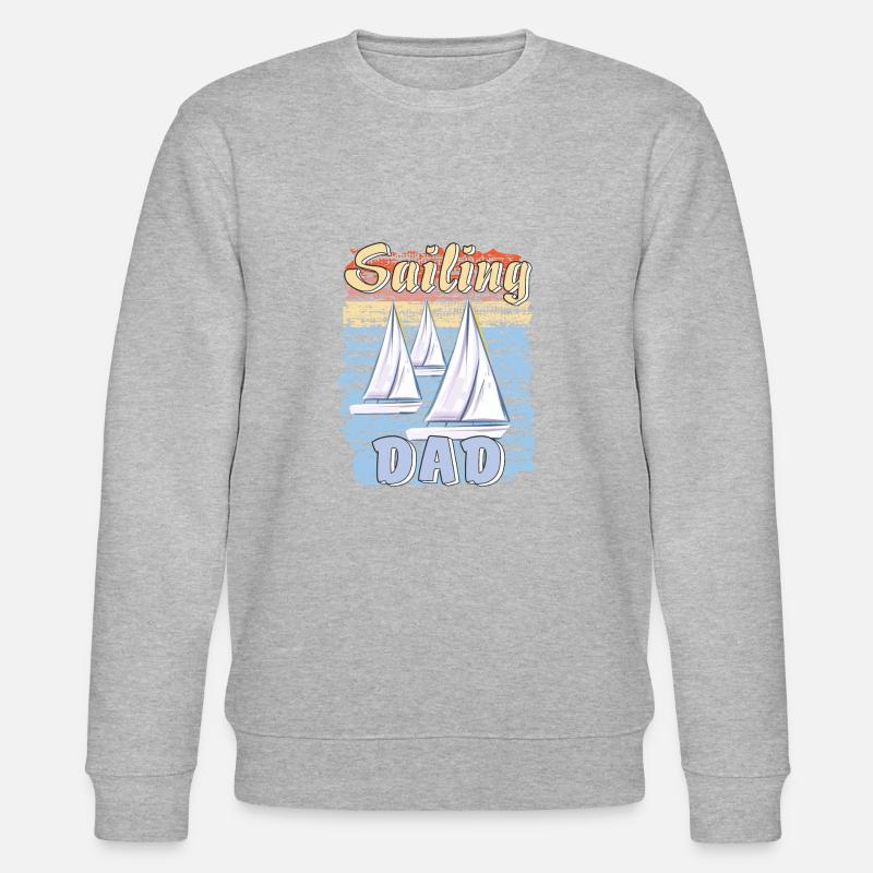 BOOTE SAILING DAD - Stanley/Stella Unisex Bio-Sweatshirt CHANGER  - Grau meliert