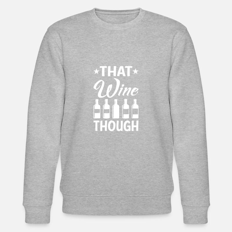 Der Wein .. - Stanley/Stella Unisex Bio-Sweatshirt CHANGER  - Grau meliert
