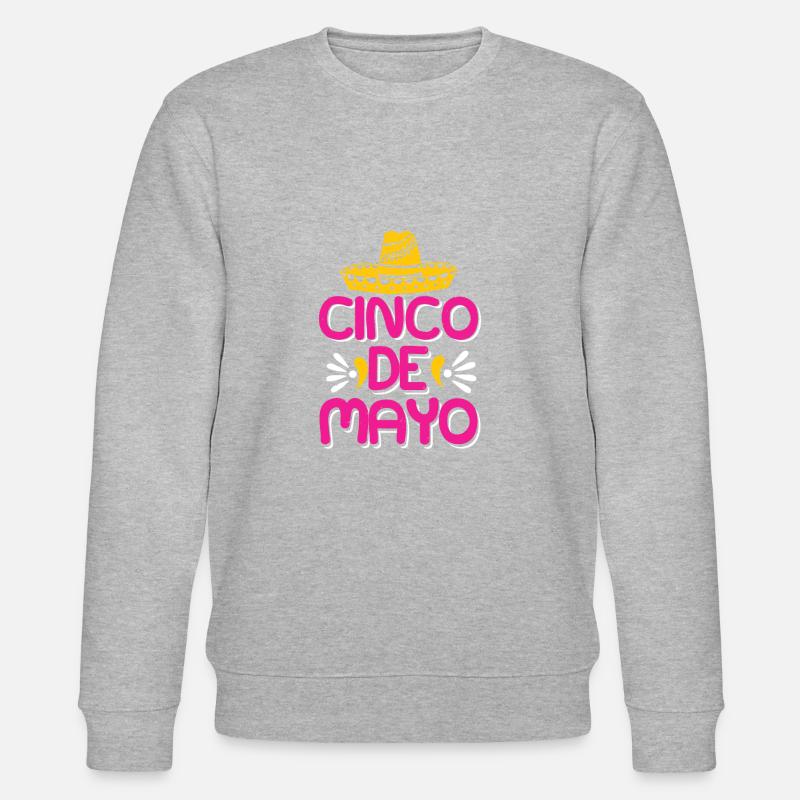 CINCO DE MAYO - Stanley/Stella Unisex Bio-Sweatshirt CHANGER  - Grau meliert