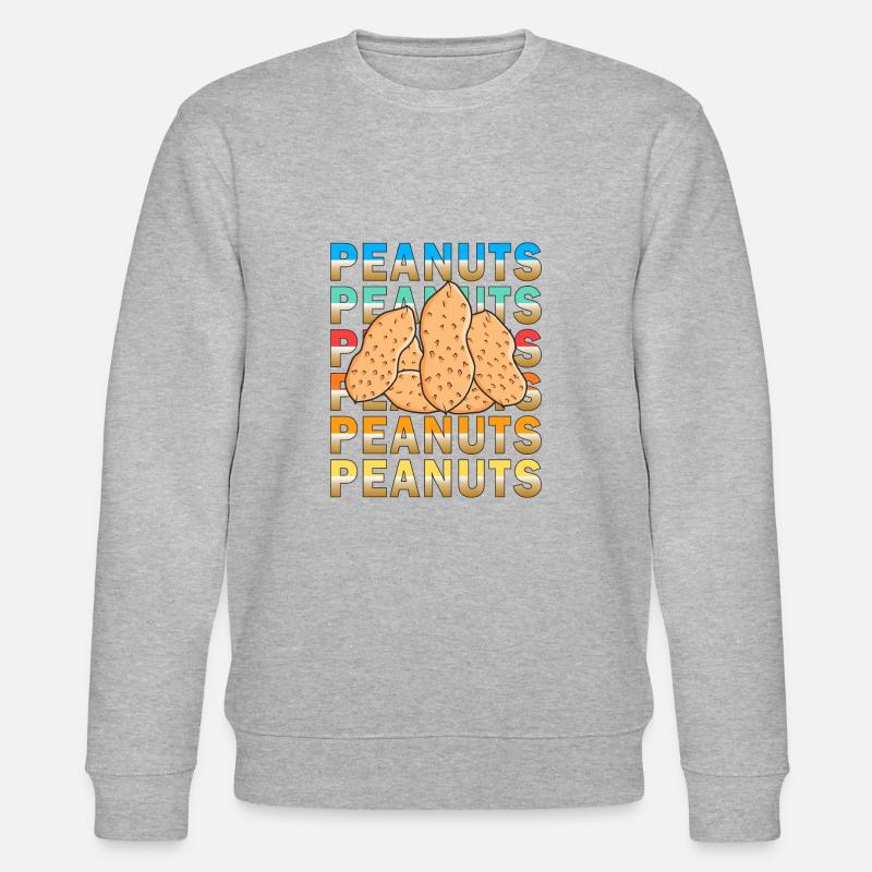 PEANUTS ERDNUESSE - Stanley/Stella Unisex Bio-Sweatshirt CHANGER  - Grau meliert
